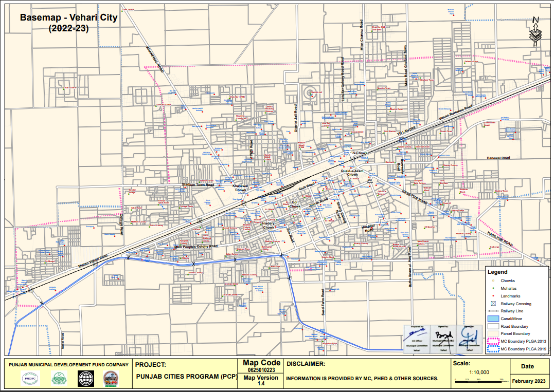 Services Maps - Vehari