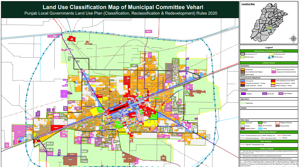 Approved Landuse Plan MC Vehari